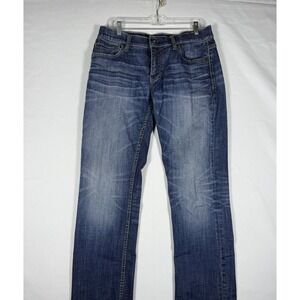 BKE Buckle Carter Jeans Mens 33XXL 33x36 Long Blue Denim Bootcut Bootleg Pants